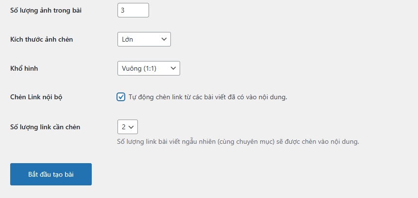 Chỉnh được Link Chèn vào bài đăng