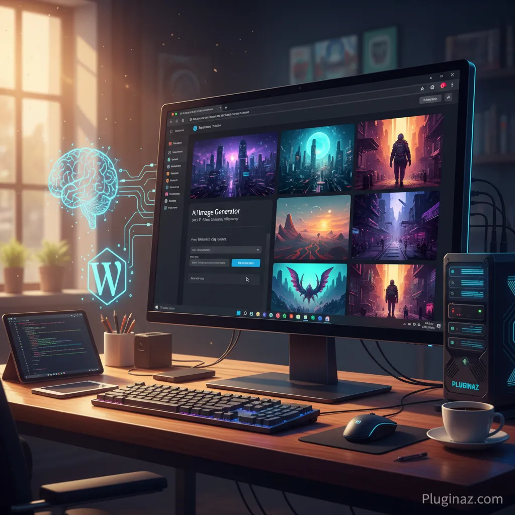 4. Tạo ảnh từ AI WordPress