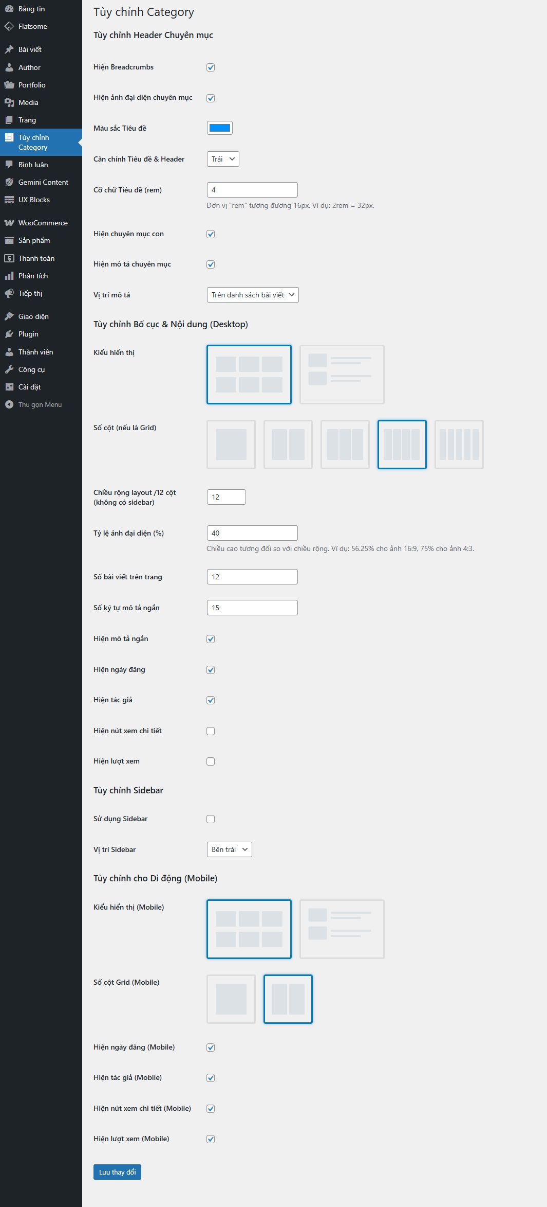 Flatsome Category Customizer: Nâng Cấp Tối Đa Trang Danh Mục Trên Website Của Bạn