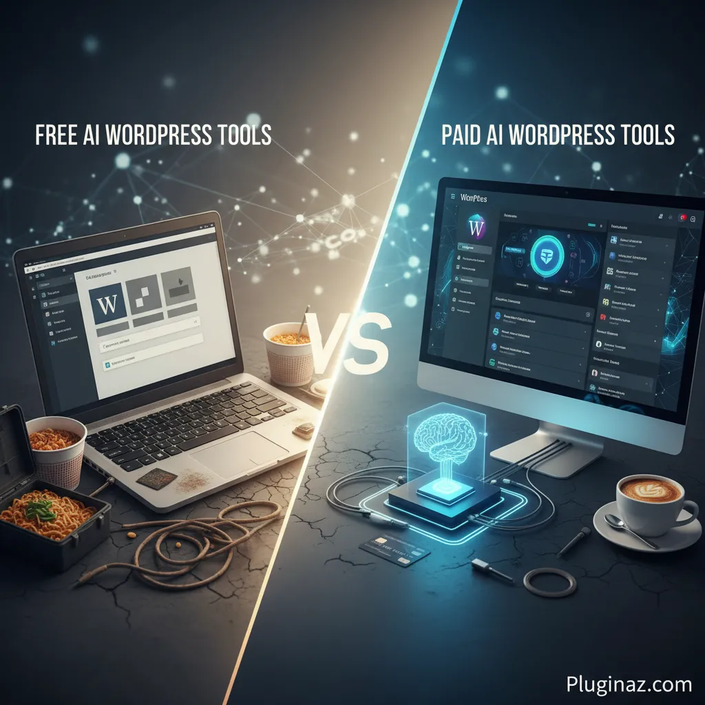 Công cụ AI WordPress miễn phí vs trả phí