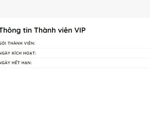 Plugin Nâng cấp Use VIP thanh toán tự động , Quản lý Use VIP