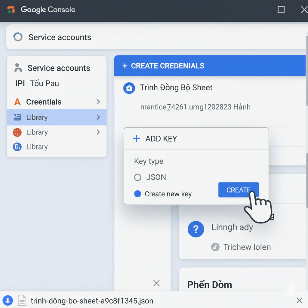 Hướng Dẫn Chi Tiết Lấy File JSON API Google Sheets