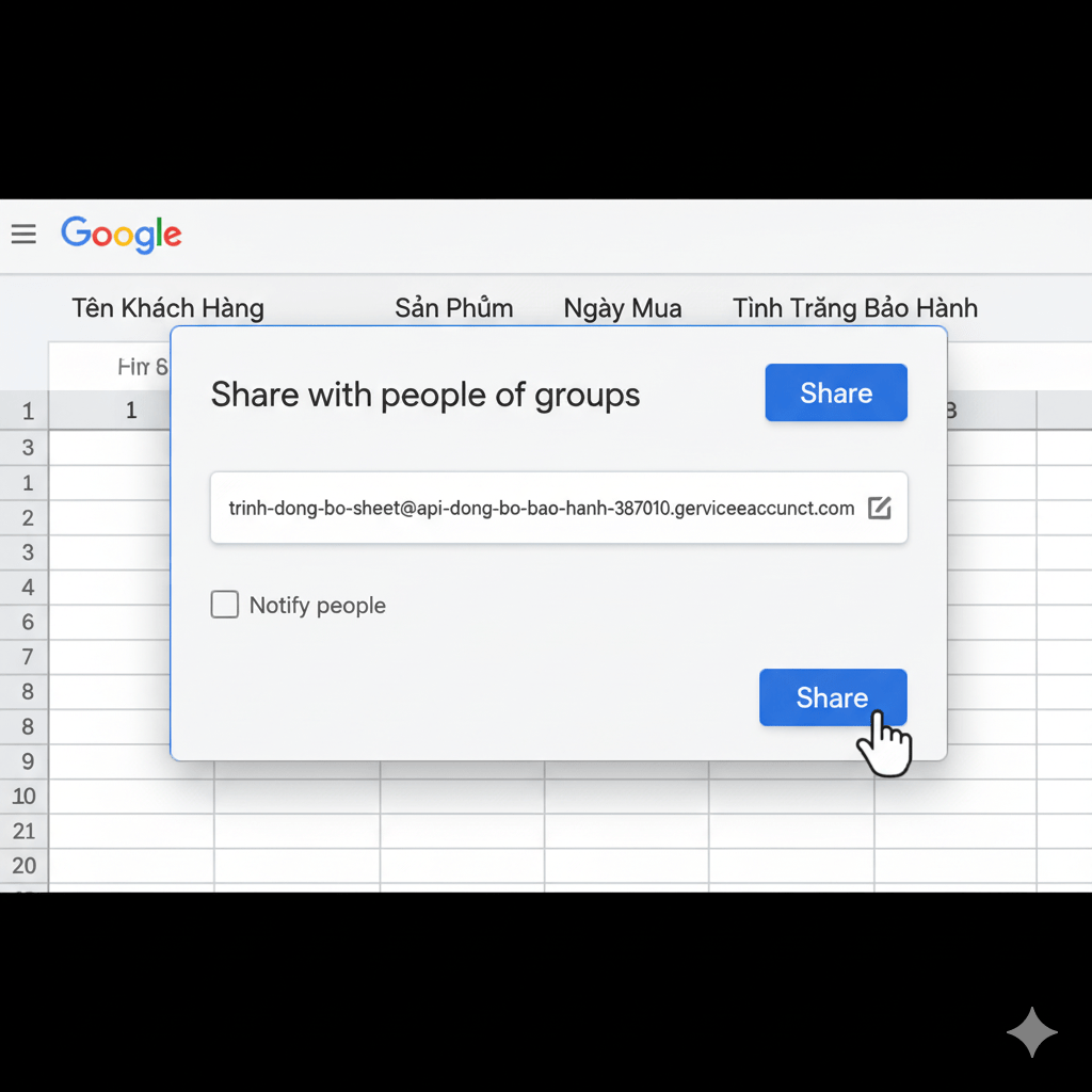 Hướng Dẫn Chi Tiết Lấy File JSON API Google Sheets