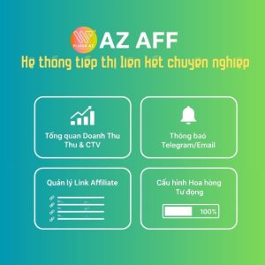 Plugin AZ AFF – Hệ thống Tiếp thị liên kết (Affiliate) WordPress chuyên nghiệp cho WooCommerce