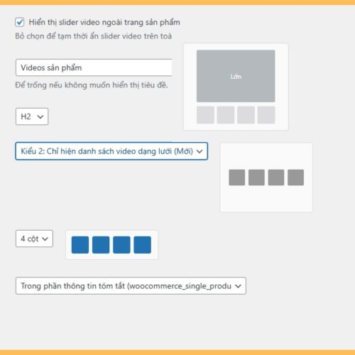 AZ Videos WooCommerce - Thêm Slider Video YouTube cho Thumbnails sản phẩm wordpress