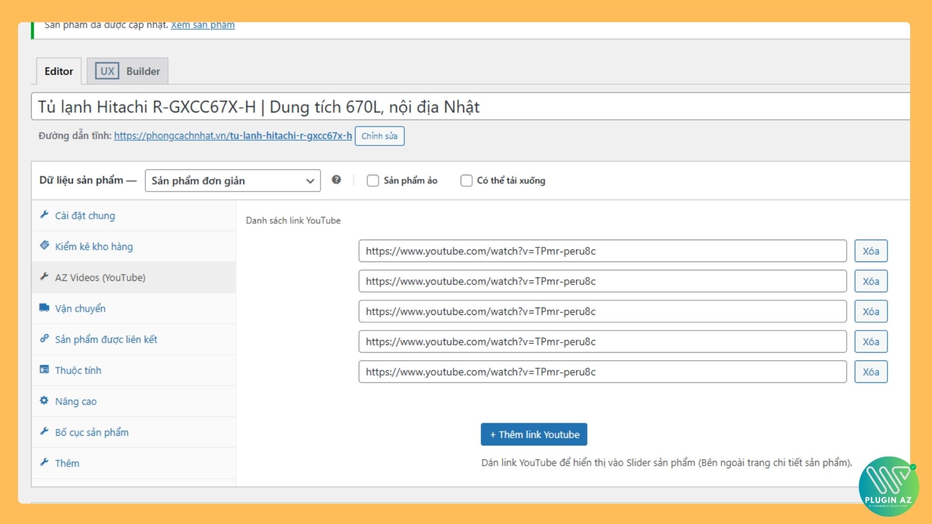 AZ Videos WooCommerce
