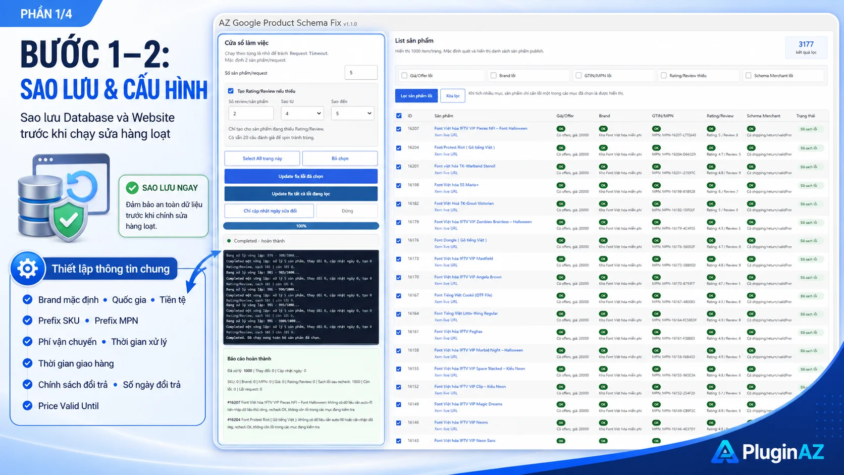 AZ Google Product Schema Fix – Plugin sửa lỗi Schema WooCommerce
