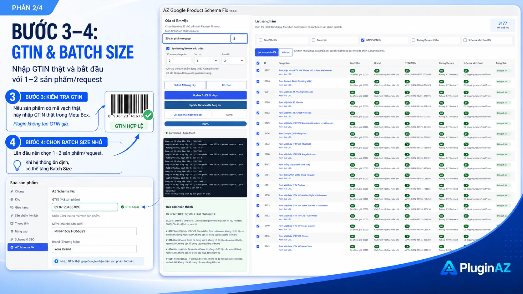 AZ Google Product Schema Fix – Plugin sửa lỗi Schema WooCommerce