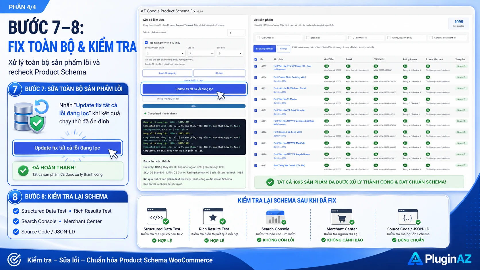 AZ Google Product Schema Fix – Plugin sửa lỗi Schema WooCommerce
