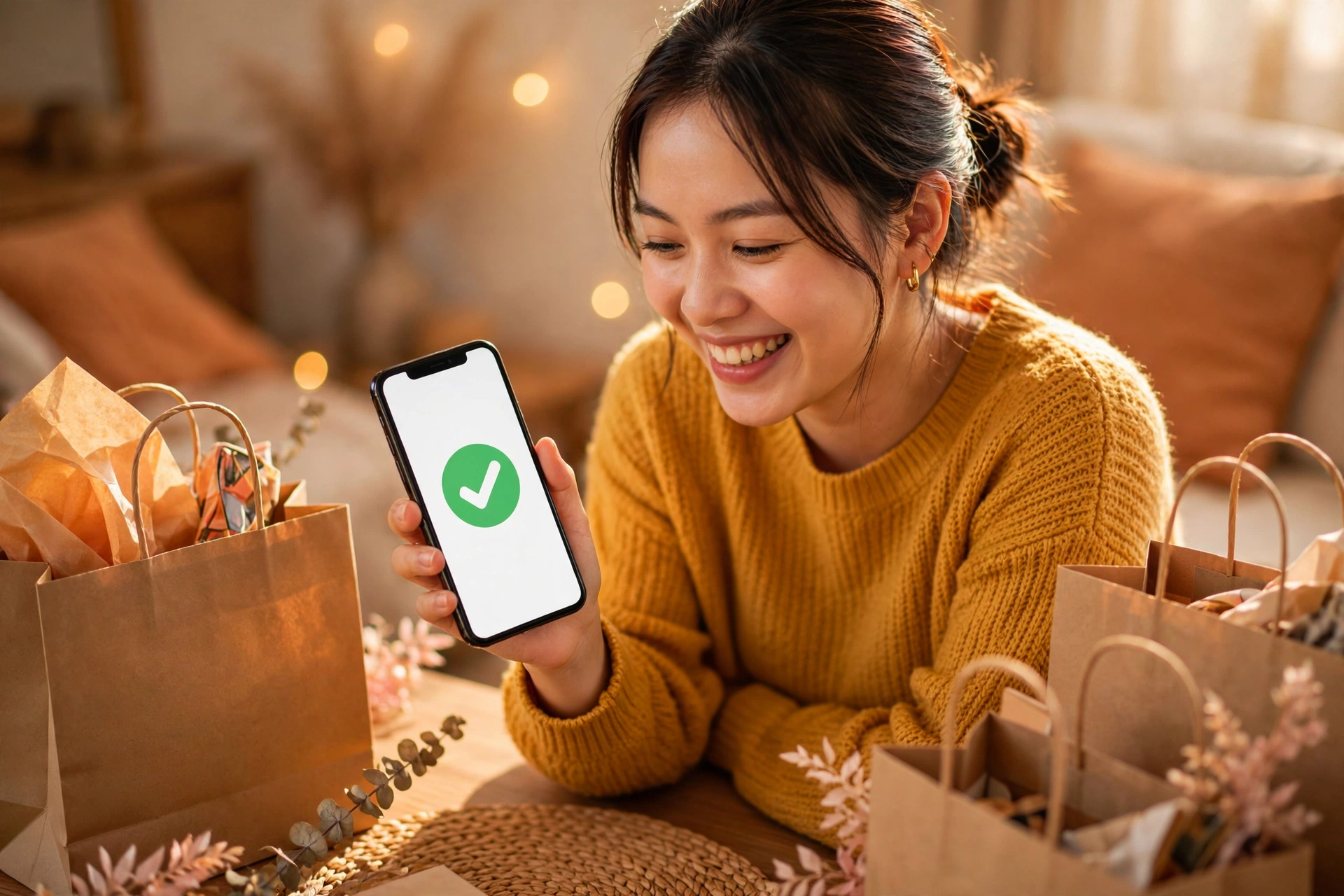 Khách hàng Việt hoàn tất đơn hàng WooCommerce thành công trên điện thoại nhờ quy trình mua hàng tối ưu