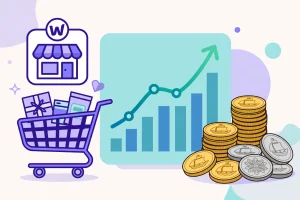 Cách giảm tỷ lệ bỏ giỏ hàng cho website WooCommerce với giỏ hàng mua sắm và biểu đồ tăng trưởng đơn hàng