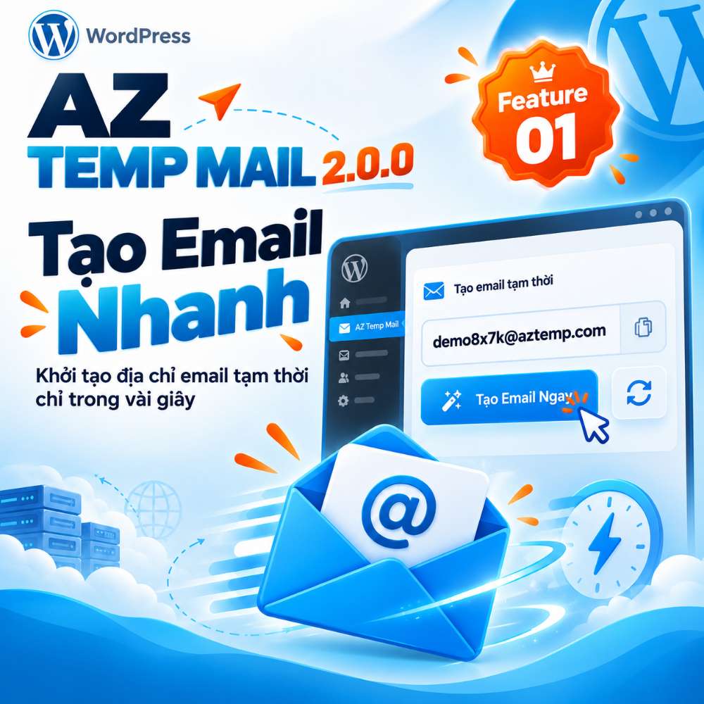 Quick Mail Inbox – tạo địa chỉ email tạm thời nhanh chóng trên WordPress