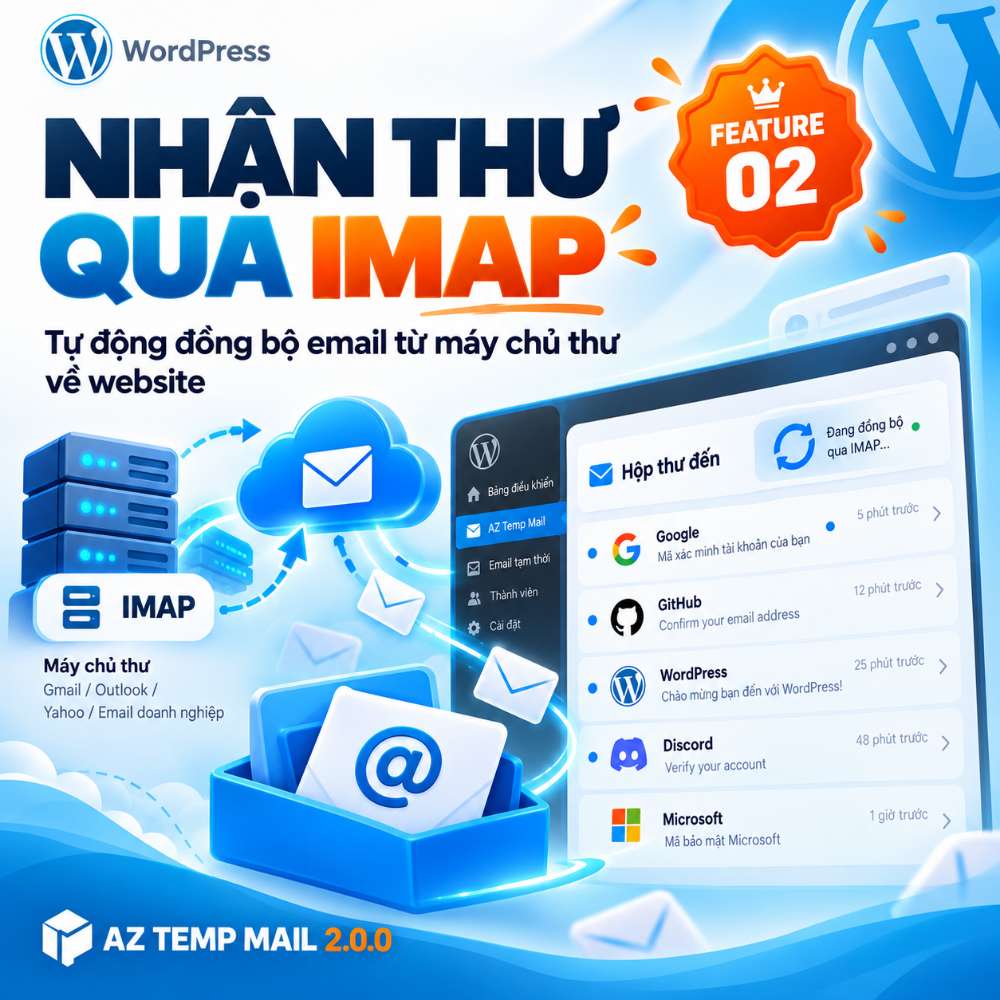 Quick Mail Inbox – cấu hình nhận email tự động qua IMAP trên WordPress