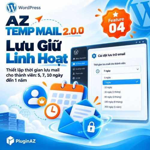 Quick Mail Inbox – cài đặt thời gian lưu giữ email linh hoạt cho từng nhóm người dùng trên WordPress