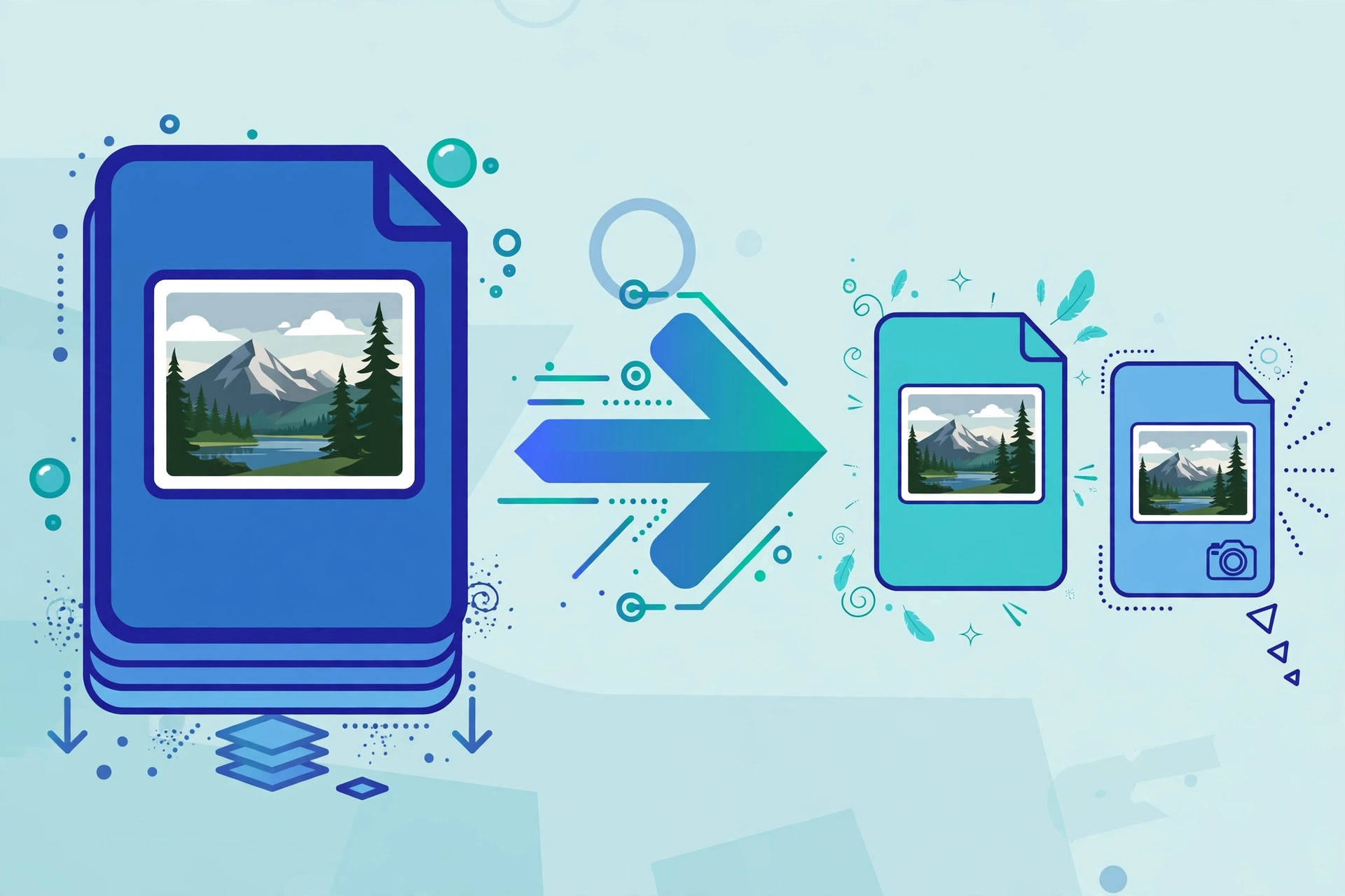 AZ Image Optimizer tạo bản WebP nhẹ hơn và chuyển PNG ảnh chụp sang JPEG để tối ưu ảnh WordPress