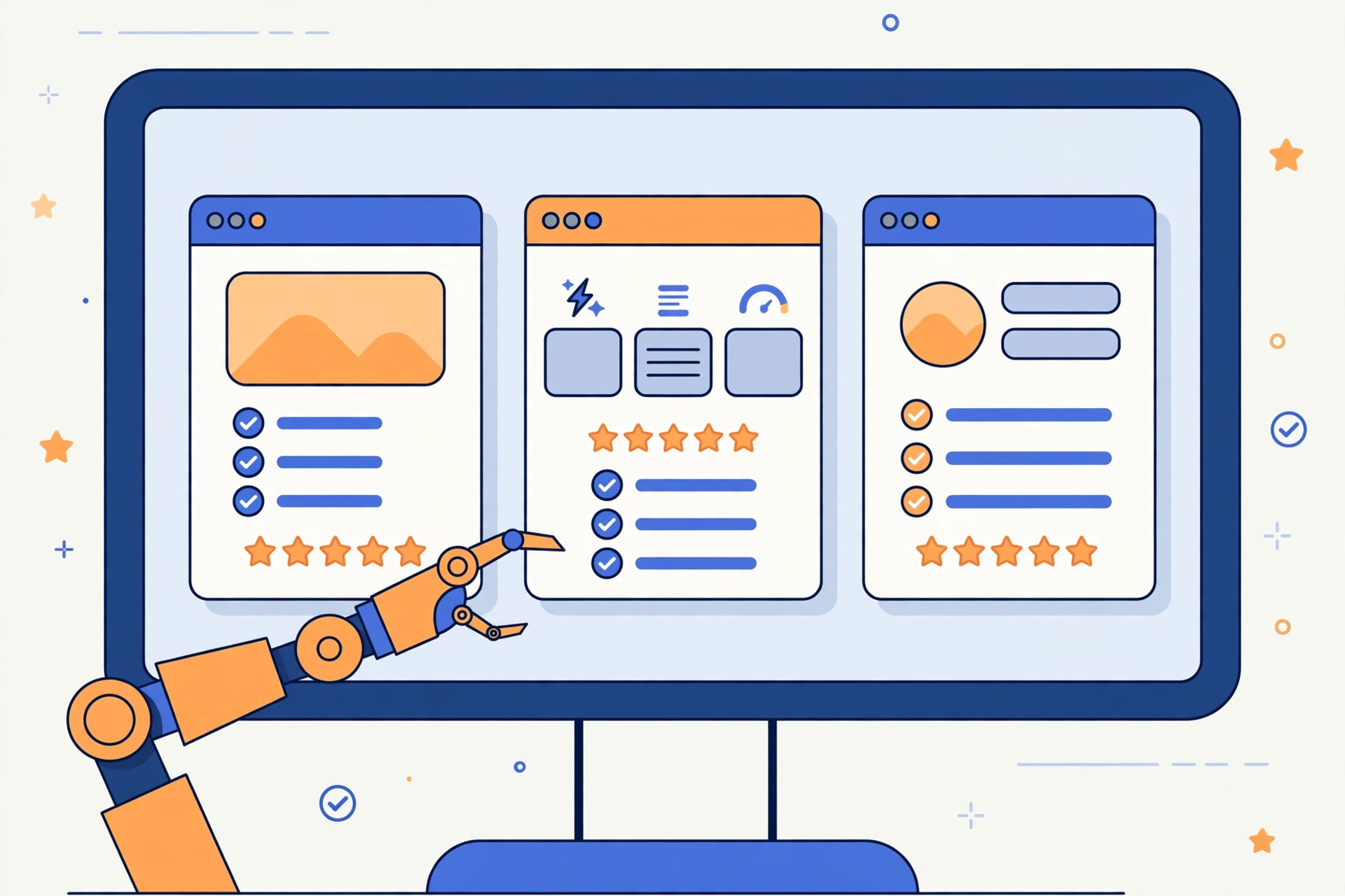 So sánh các công cụ AI tạo landing page WordPress tốt nhất 2026 trên màn hình máy tính