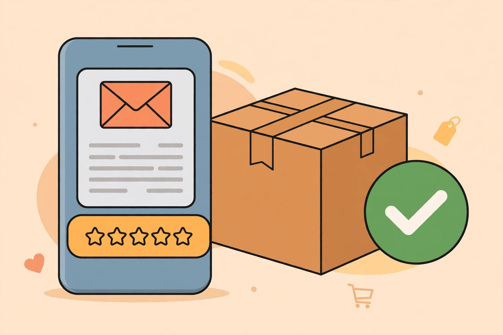 Email cảm ơn khách hàng sau khi giao hàng thành công kèm nút mời đánh giá 5 sao cho shop WooCommerce