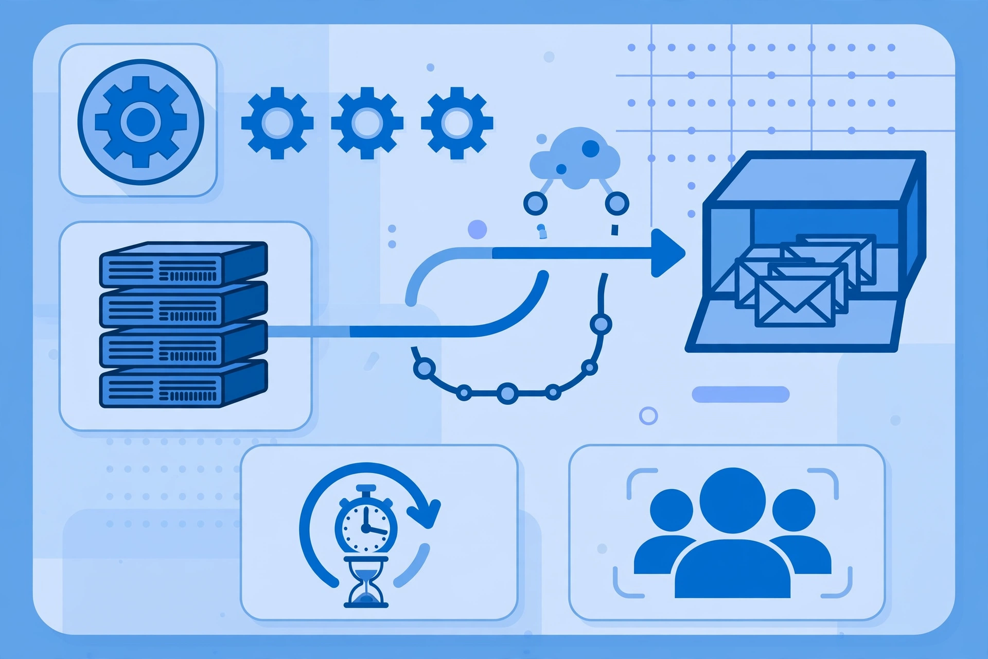 Cấu hình kết nối IMAP và chính sách lưu giữ email trong plugin Quick Mail Inbox