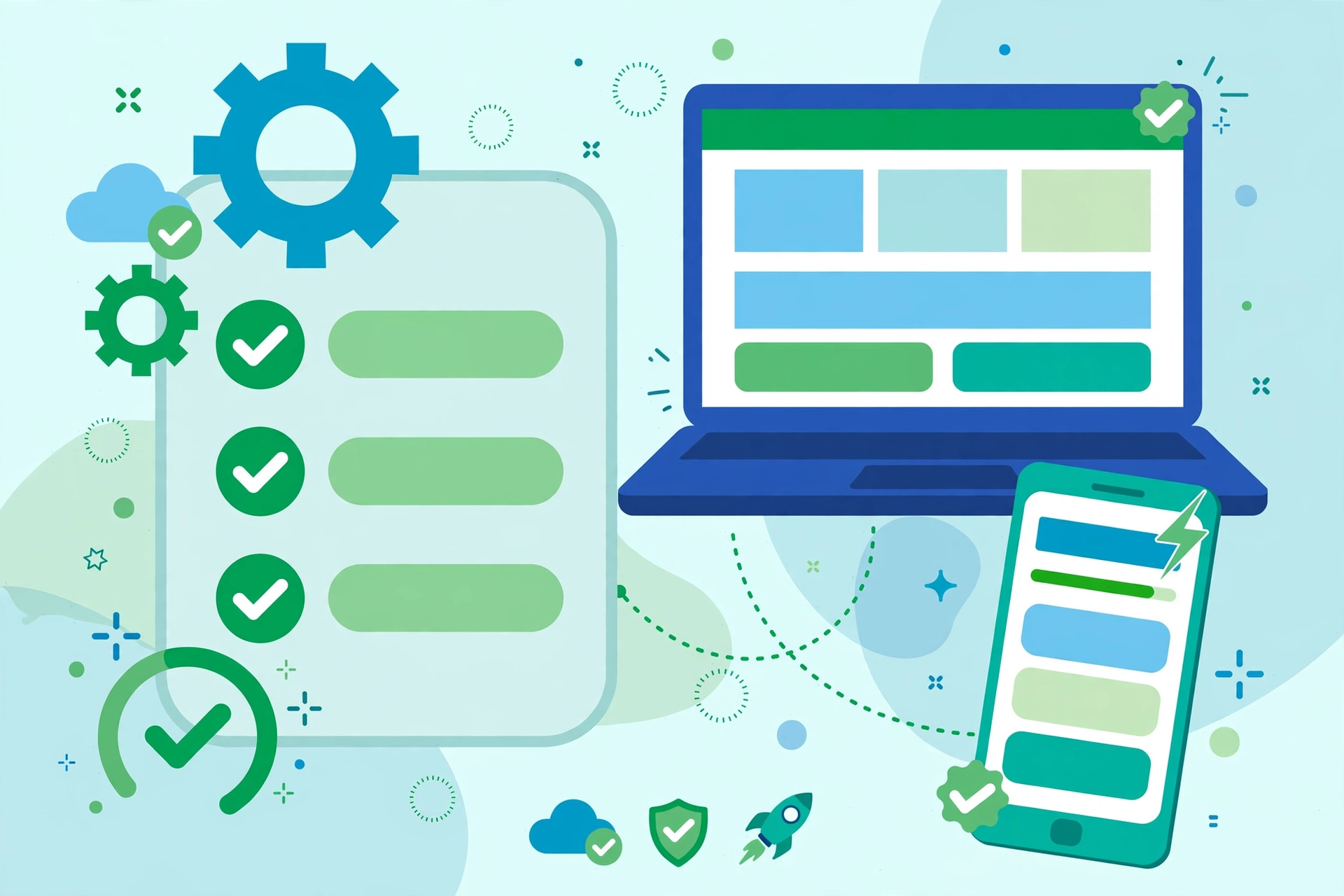 Checklist tối ưu tốc độ website WordPress kết hợp plugin AI tăng tốc và kỹ thuật truyền thống trên máy tính và điện thoại
